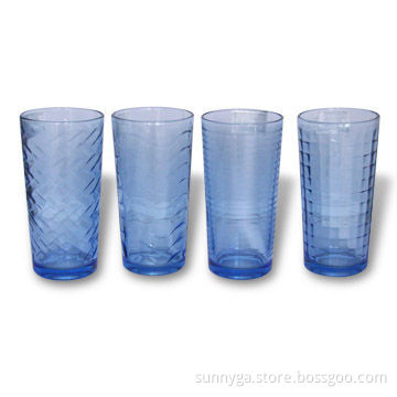 Drinking Glass, Made of Blue Color Glass Material, with 255mL Capacity